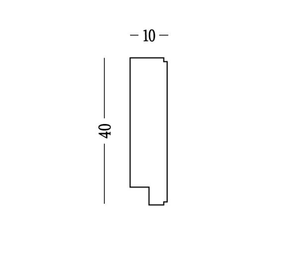 Phào Chỉ Chân Tường Trắng Trơn M019-W - Ảnh 3