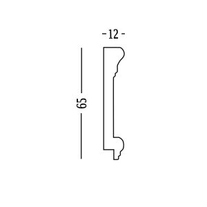 Phào Chỉ Chân Tường Trắng Trơn M022-W