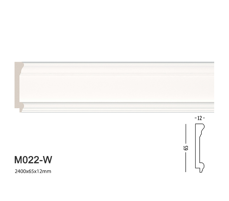 Phào chỉ trắng trơn m022-w