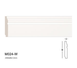 Phào chỉ trắng trơn m024-w