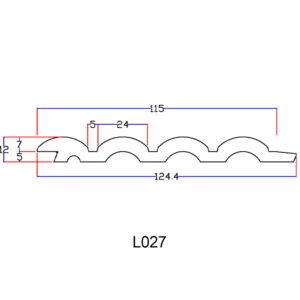 Mặt cắt lam sóng L027