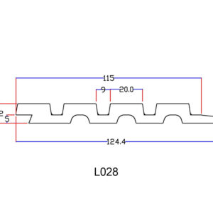 Mặt cắt lam sóng L028