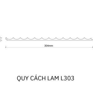 Quy cách lam sóng L303