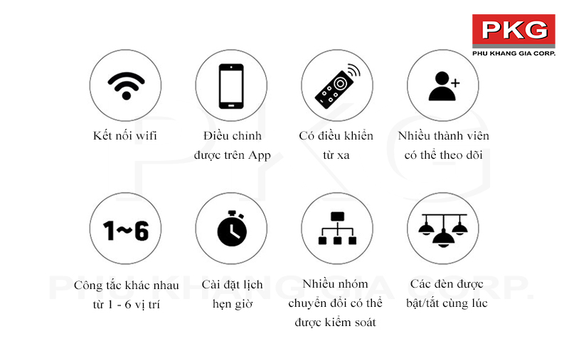 Tính năng của công tắc cảm ứng