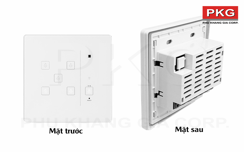 Các mặt của công tắc thông minh 5 nút