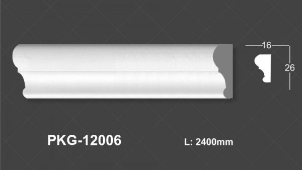 Phào nẹp tường PU 12006