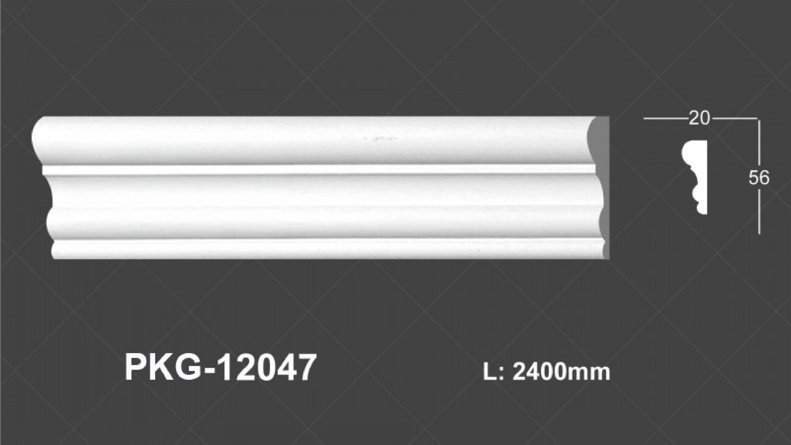 Phào Nẹp Tường PU 12047