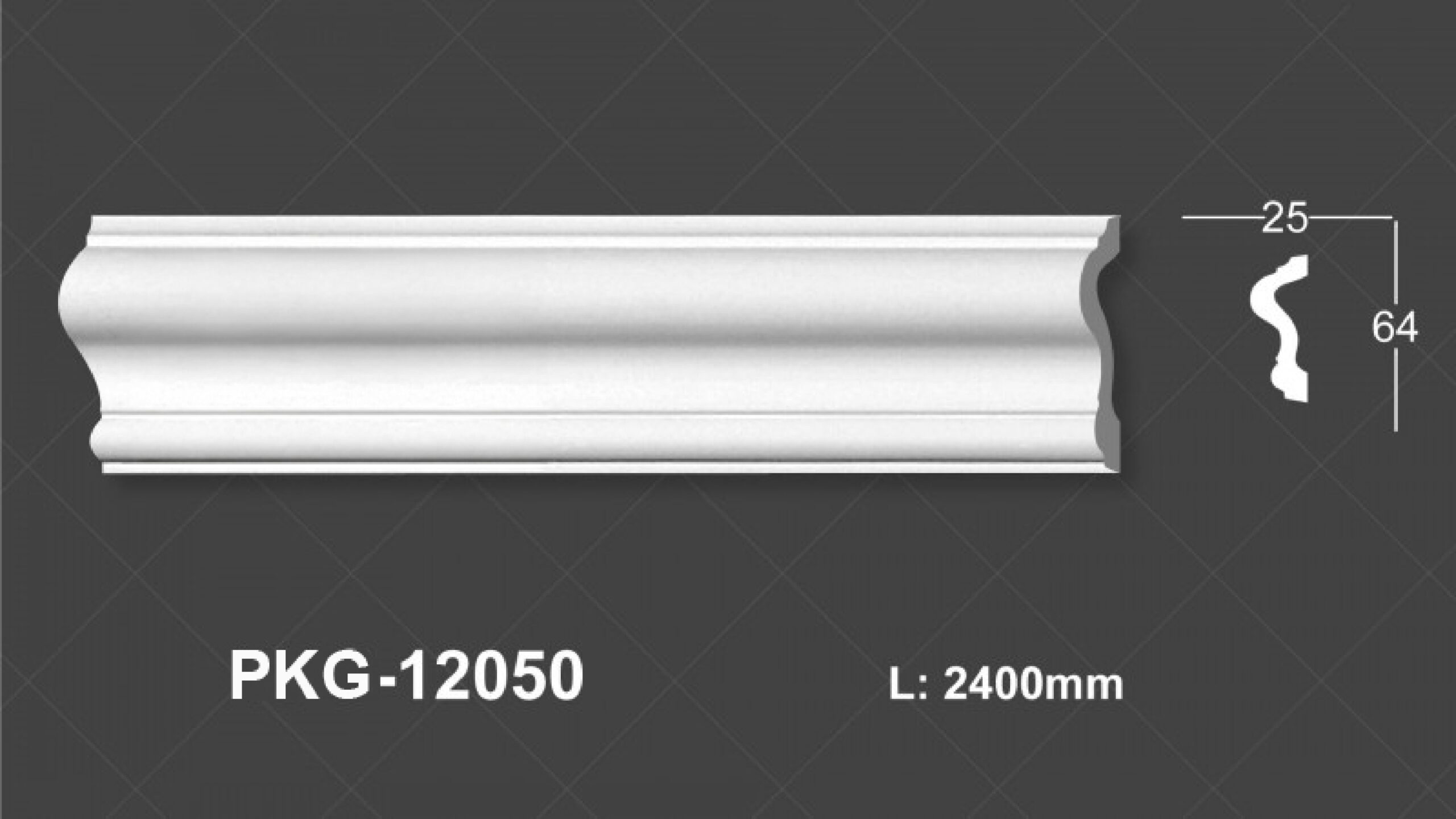 Phào Nẹp Tường PU 12050