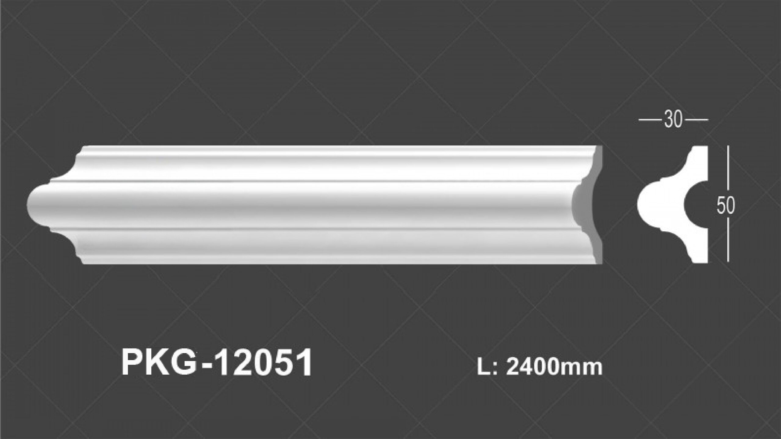 Phào Nẹp Tường PU 12051
