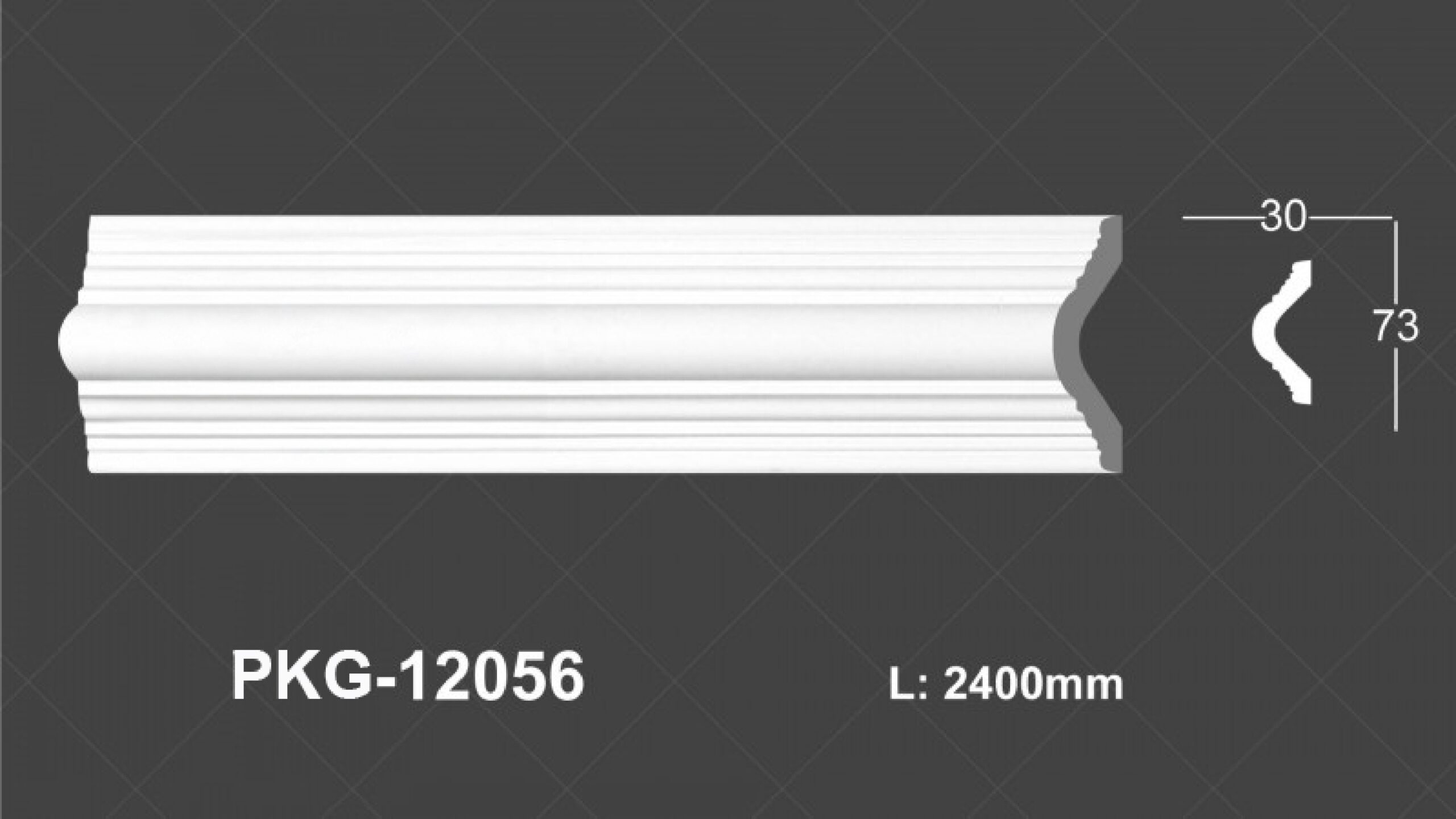 Phào Nẹp Tường PU 12056