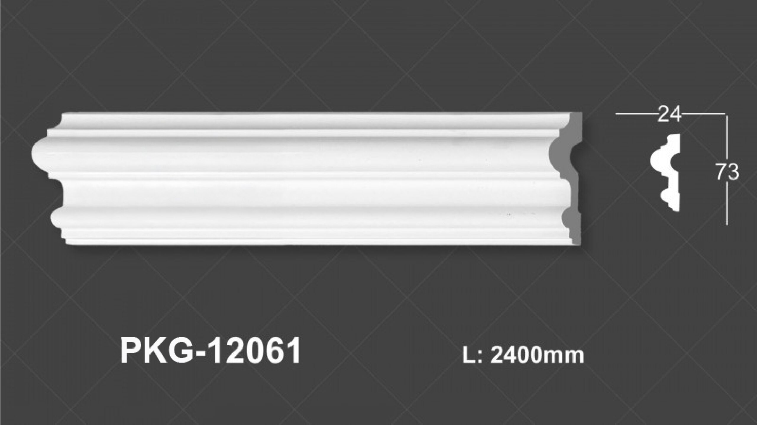 Phào Nẹp Tường PU 12061