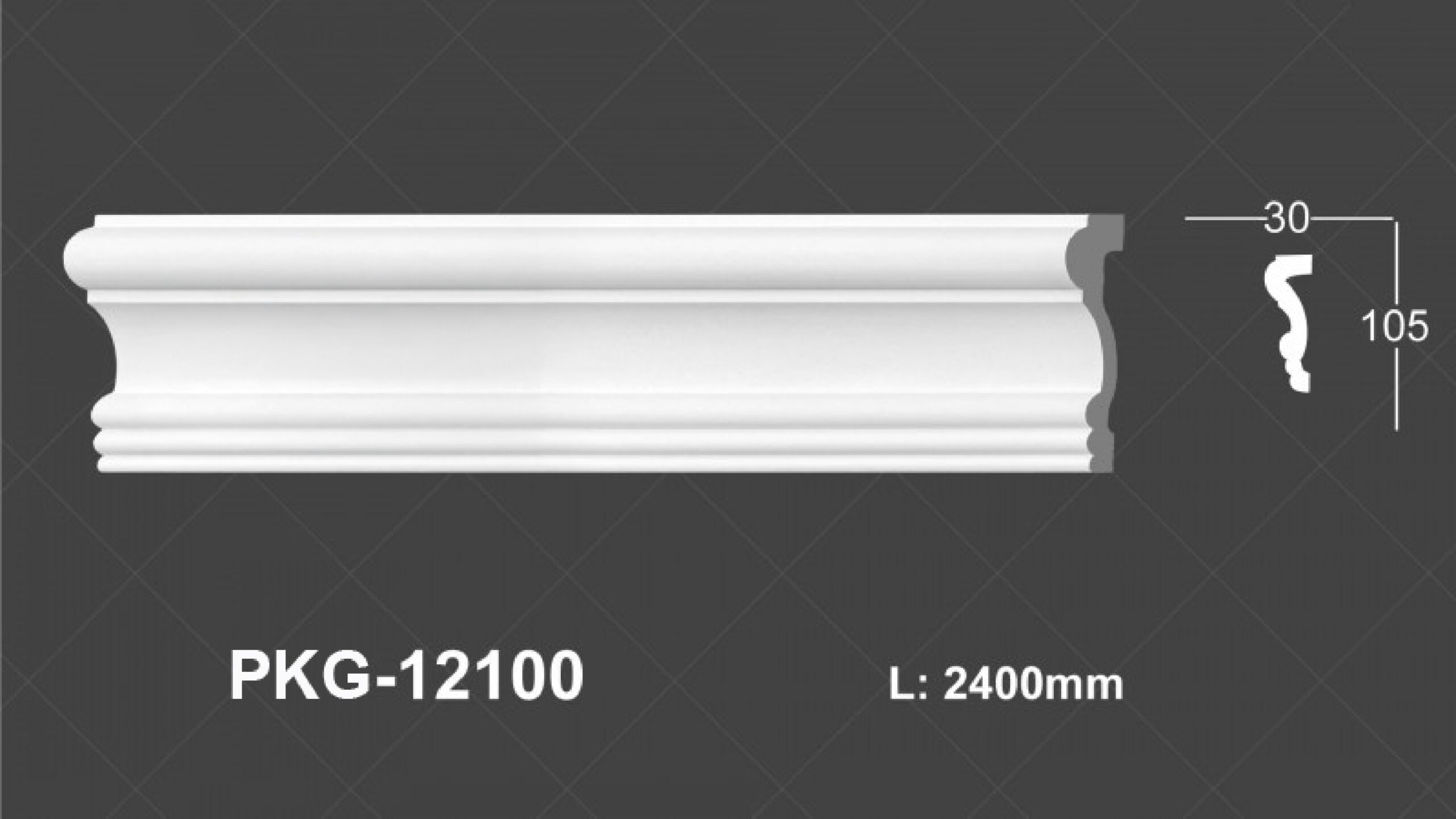 Phào Nẹp Tường PU 12100