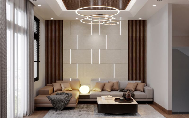 Mẫu trần nhựa phòng khách mới 