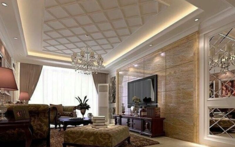 40+ Mẫu trần nhựa phòng khách đẹp nhất hiện nay 2025