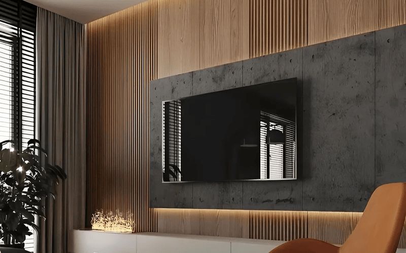 50 Mẫu Vách Tivi lam sóng nhựa PS sang trọng, đẳng cấp
