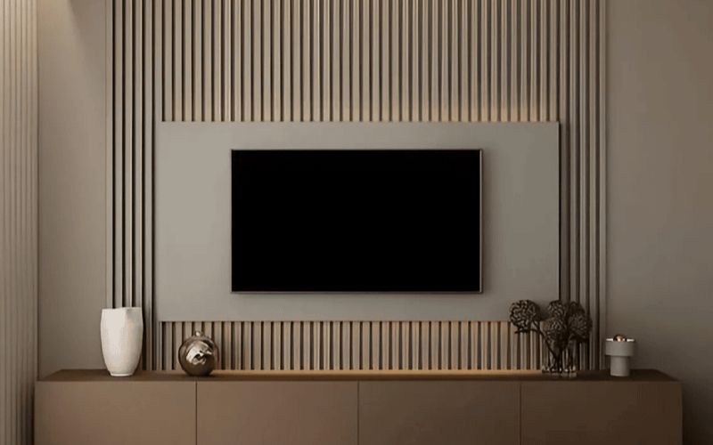 50 Mẫu Vách Tivi lam sóng nhựa PS sang trọng, đẳng cấp