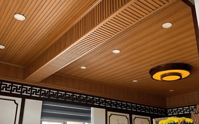 Ứng dụng của trần nhựa giả gỗ