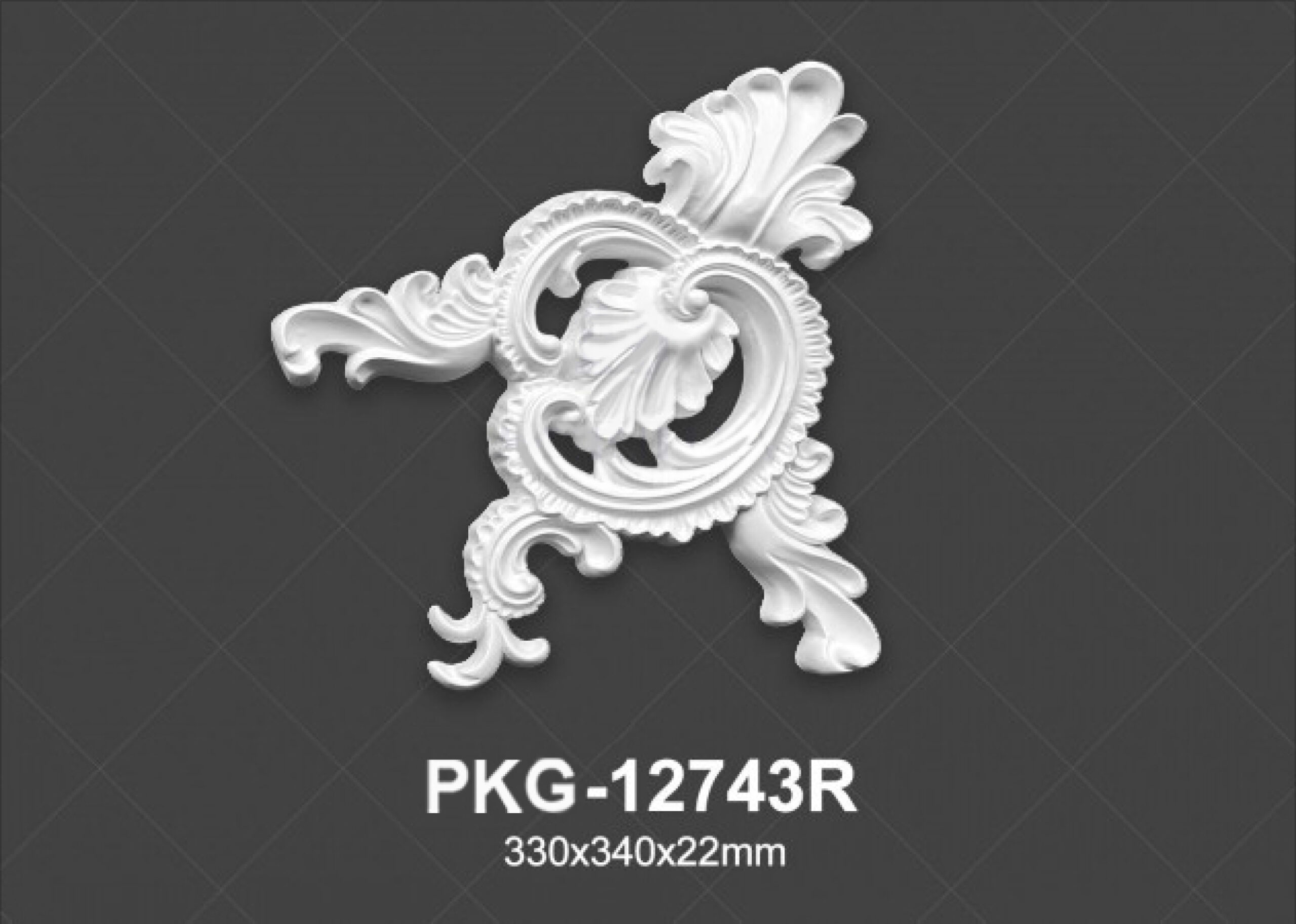Hoa Văn Trang Trí PU 12743R