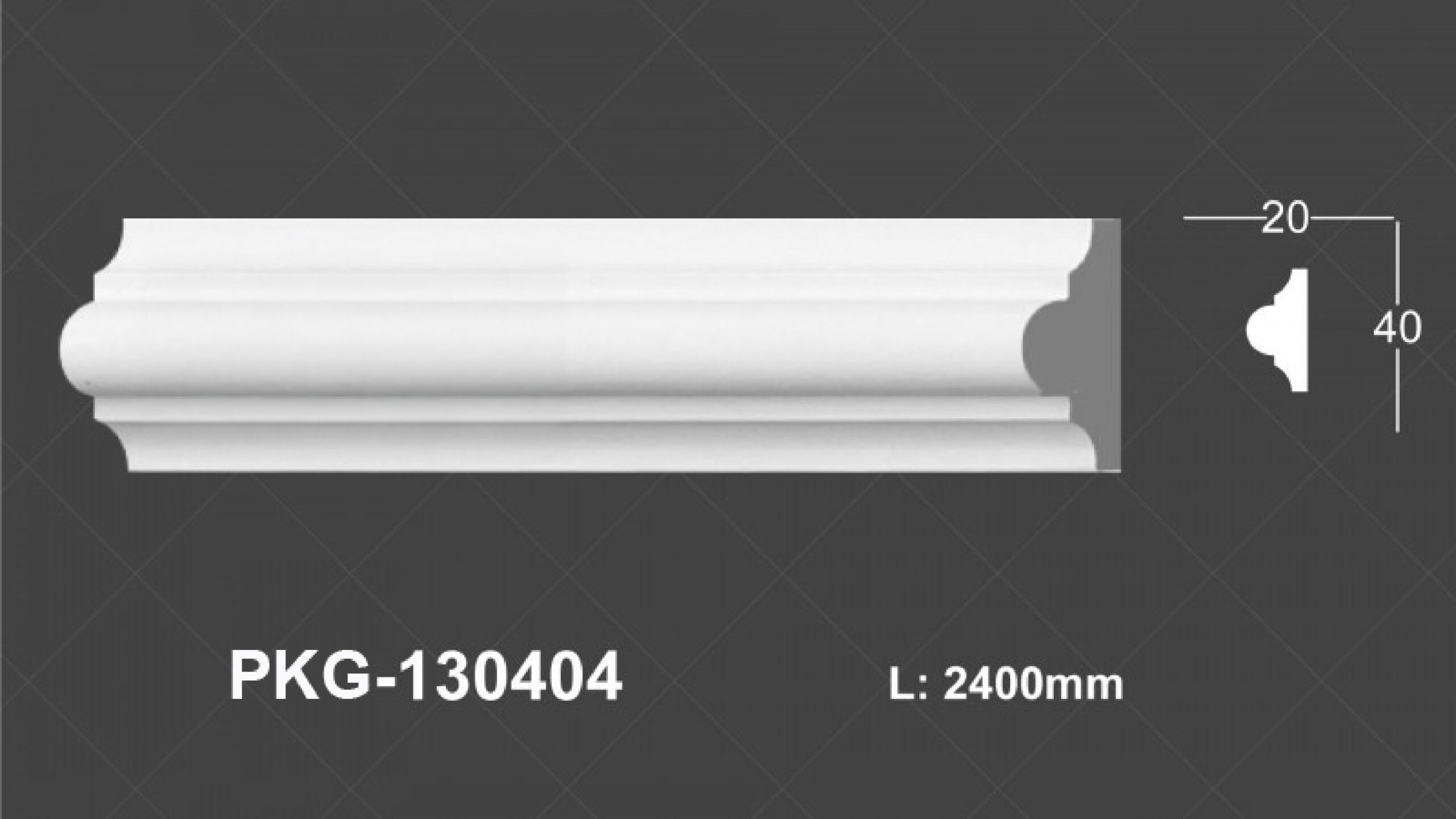 Phào Nẹp Tường PU 130404