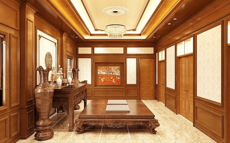 Trần nhựa giả gỗ bao nhiêu 1m2? 40 mẫu thi công đẹp mắt