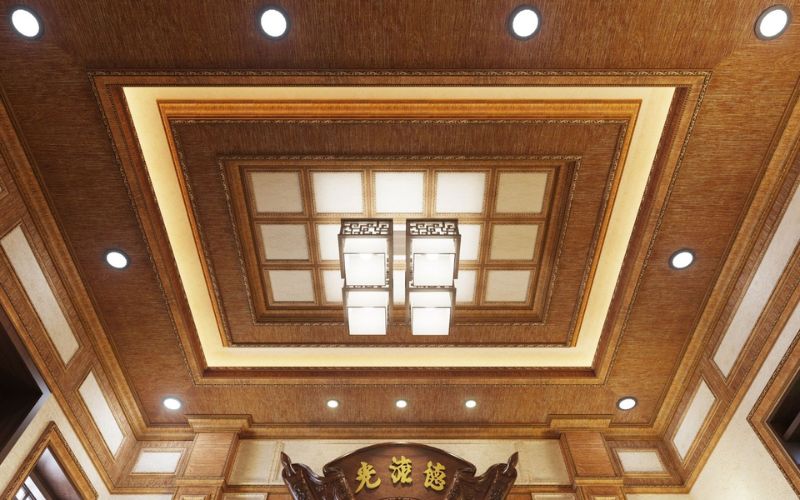 Trần nhựa giả gỗ bao nhiêu 1m2? 40 mẫu thi công đẹp mắt