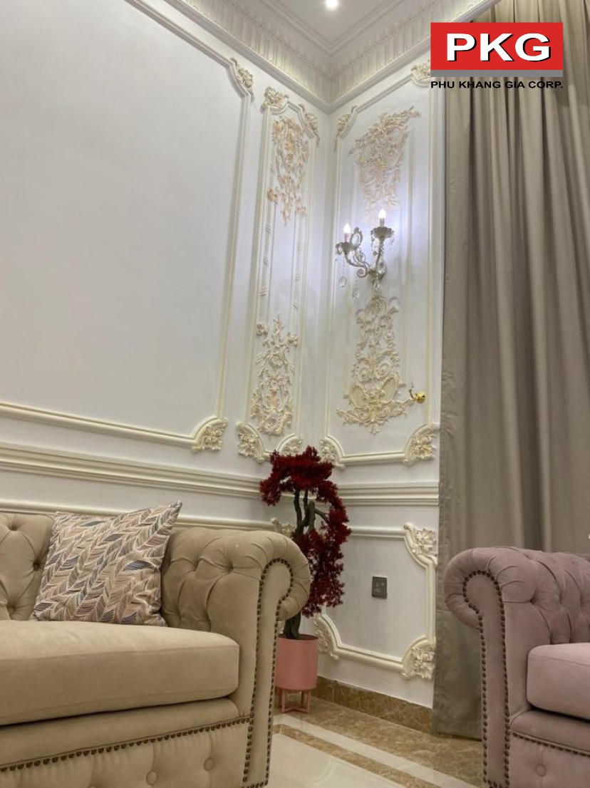 Phào chỉ linh hoạt trong thiết kế nội thất