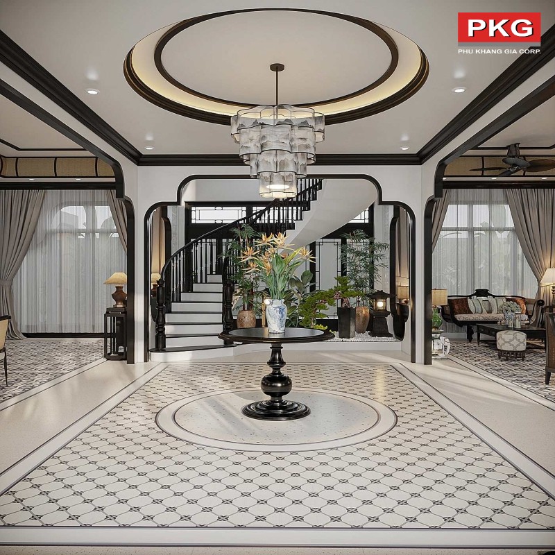 Phào chỉ phong cách Indochine