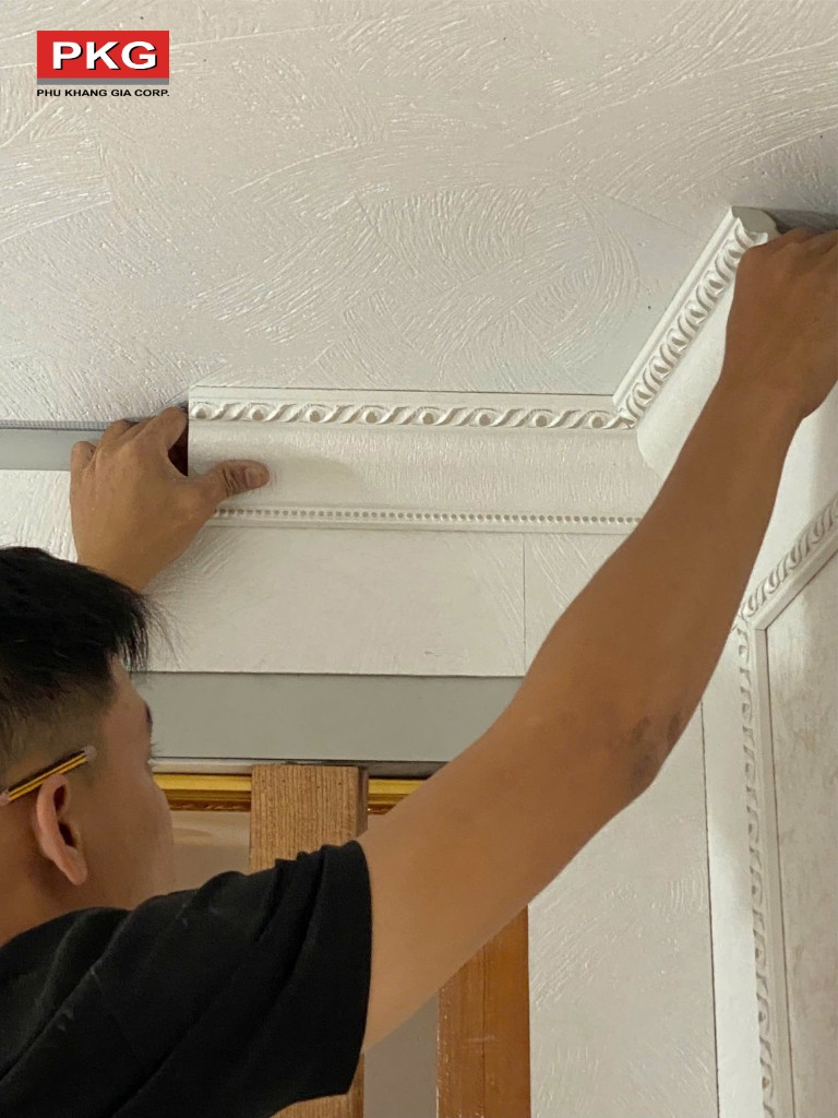 Phào chỉ PS dễ lắp đặt