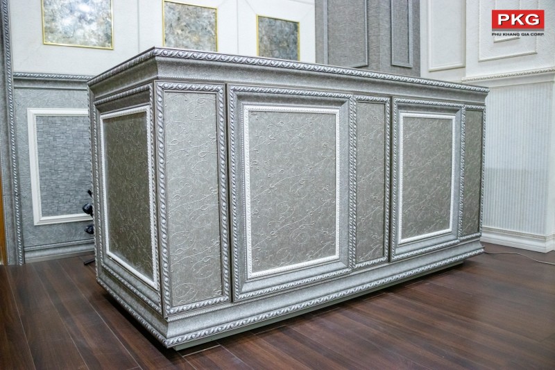 Thể hiện phào chỉ thanh lịch bằng phá cách với màu sắc tinh tế hơn