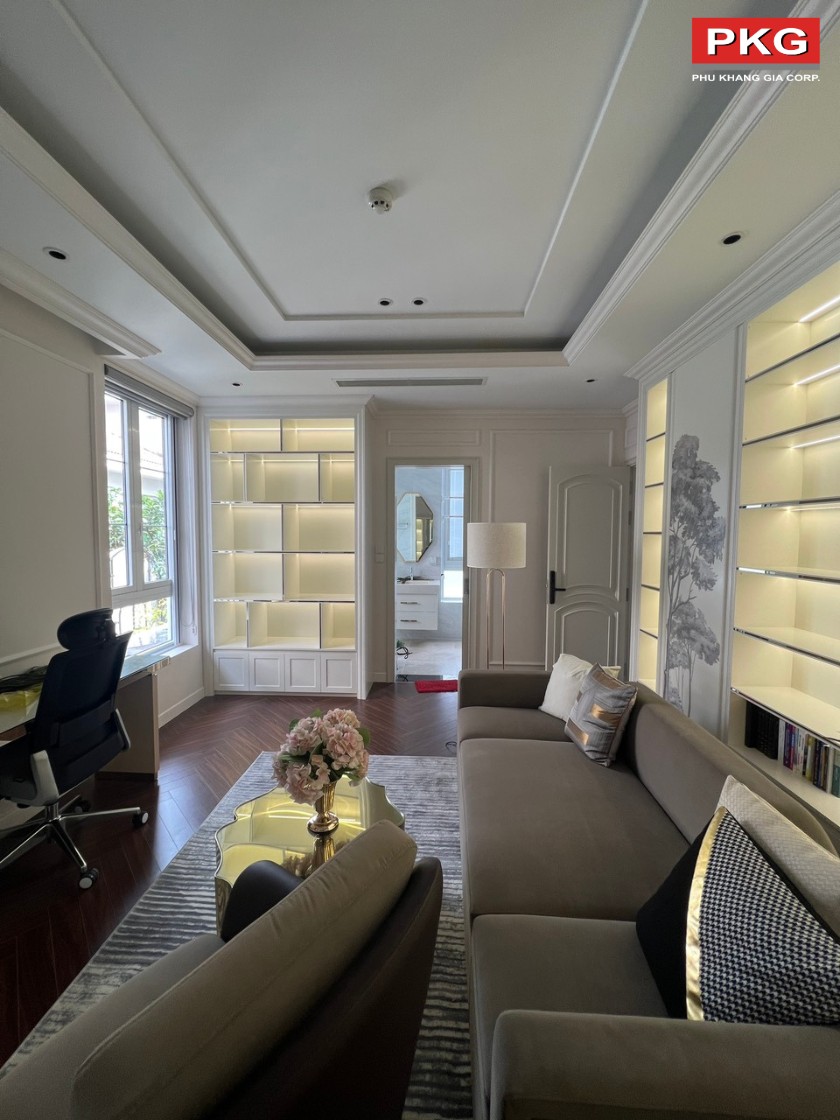 Thể hiện phào chỉ thanh lịch cho ngôi nhà