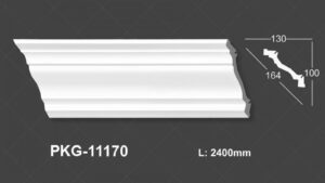 Phào Trần PU Trắng Trơn 11170