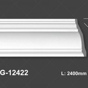 Phào Trần PU Trắng Trơn 12422