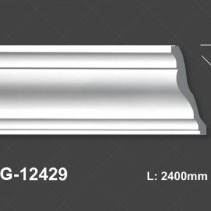 Phào Trần PU Trắng Trơn 12429