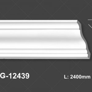 Phào Trần PU Trắng Trơn 12439