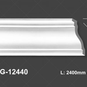 Phào Trần PU Trắng Trơn 12440