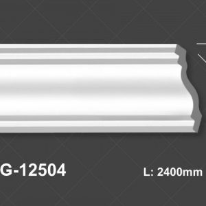 Phào Trần PU Trắng Trơn 12504