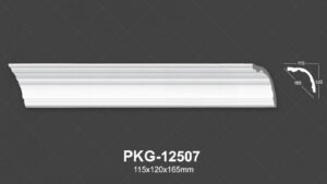 Phào Trần PU Trắng Trơn 12507