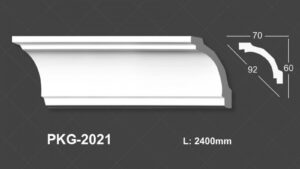 Phào Trần PU Trắng Trơn 2021