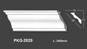 Phào Trần PU Trắng Trơn 2029