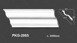 Phào Trần PU Trắng Trơn 2065