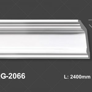 Phào Trần PU Trắng Trơn 2066