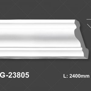 Phào Trần PU Trắng Trơn 23805