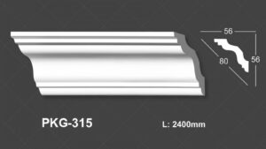 Phào Chỉ Trần Trắng Trơn 315