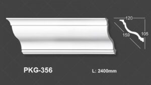 Phào Chỉ Trần Trắng Trơn 356