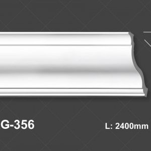 Phào Chỉ Trần Trắng Trơn 356