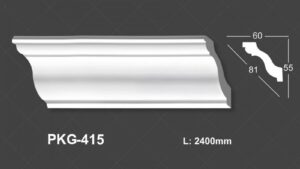 Phào Trần PU Trắng Trơn 415