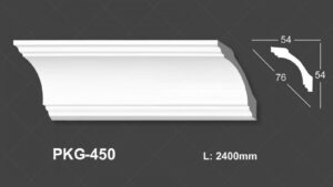 Phào Trần PU Trắng Trơn 450