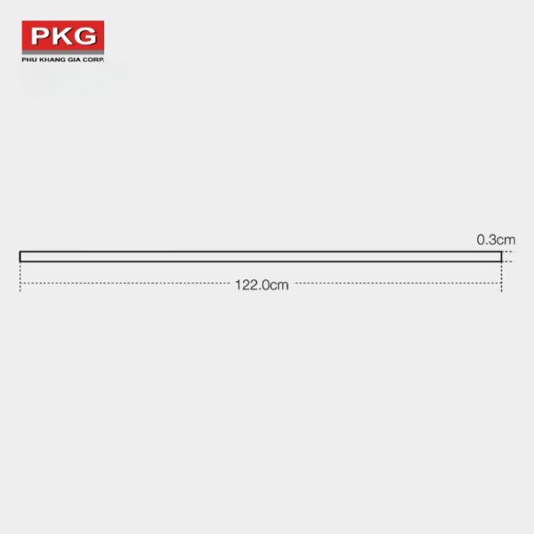 Mặt cắt tấm nhựa ốp tường SPC