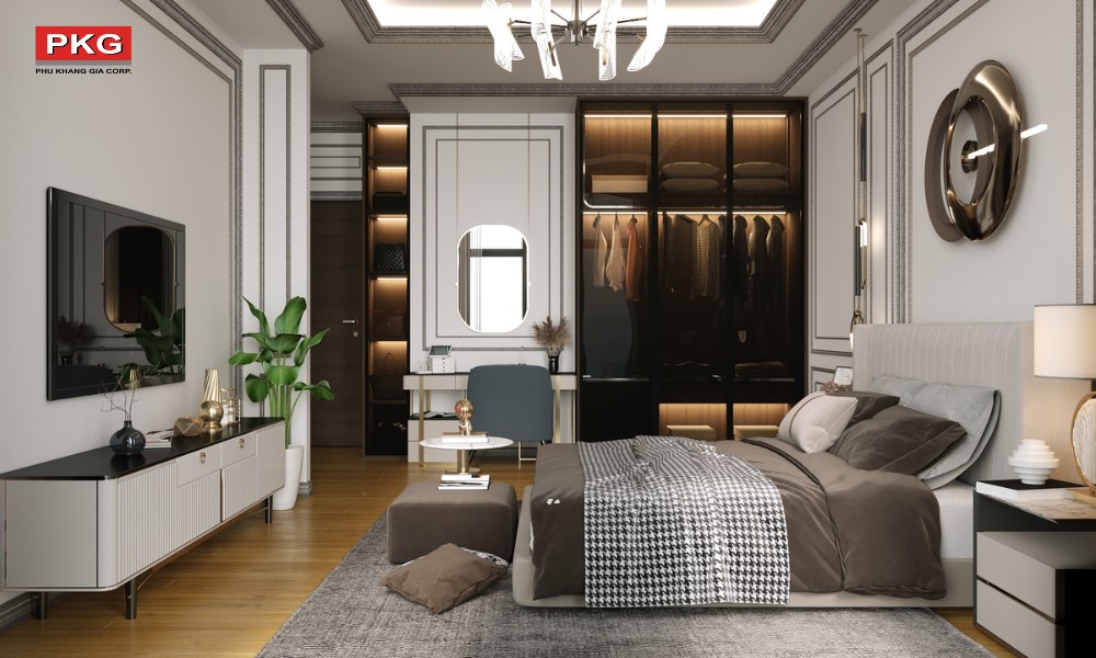 Xu hướng làm mới ngôi nhà với phào chỉ màu tương phản