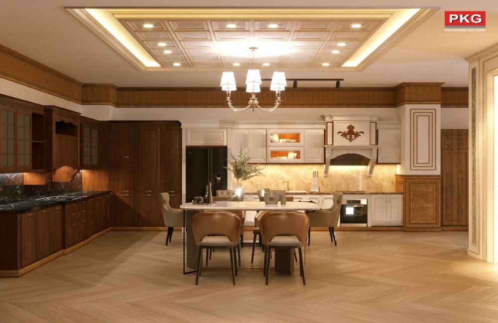 Ý tưởng chọn phào chỉ trần có hoa văn